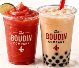 Daiquiris and boba drinks at The Boudin Company